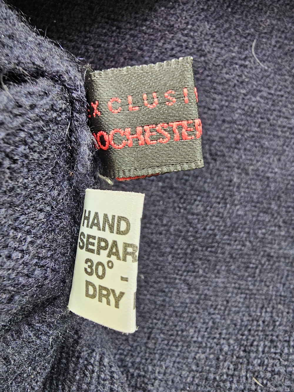 John Laing Of Hawick Scotland Cashmere Mens Deep Blue Sweater Jumper Vest 3-4XL - Picture 7 of 8